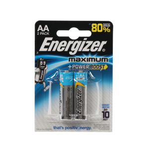 Батарейки Energizer LR6-2BL AA  Maximum (блистер 2шт.)