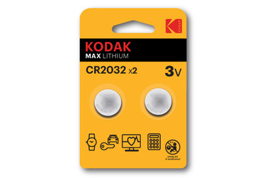 Батарейки Kodak CR2032-2BL MAX Lithium (60/240/43200)