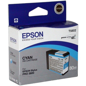 Картридж Epson C13T580200 Cyan (80 ml) (Stylus Pro 3800)