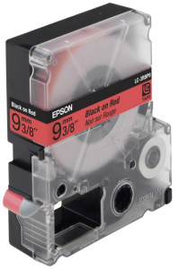 Лента Epson C53S624400 LC-3RBP9 (Цвет ленты - красный, цвет текста - черный, ширина 9мм, длина 9м, пастельная)