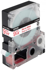 Лента Epson C53S624407 LC-3WRN9 (Цвет ленты - белый, цвет текста - красный, ширина 9мм, длина 9м, стандартная)