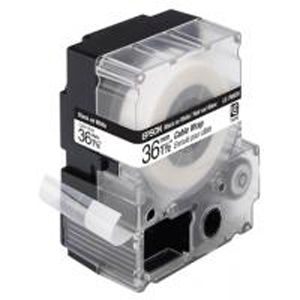 Лента Epson C53S628405 LC-7WBC9 (Цвет ленты - белый, цвет текста - черный, ширина 36мм, длина 9м, для кабелей)