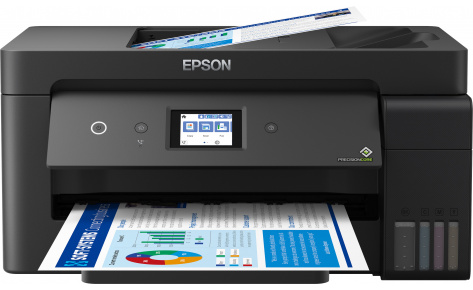 МФУ Epson L14150 (Printer-copier-scaner-fax, A3+, 17/9ppm (Black/Color), 4800x2400 dpi, 64-256g/m2, 1200x2400 scaner/copier,LCD 6.1 cm Wi-Fi