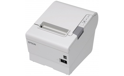 Принтер Epson TM-T88V C31CA85012 (термопринтер, 300mm/sec, автообрезка, ширина рулона бумаги - 58/80мм, диаметр рулона - 83мм, скорость печати чеков - до 300 мм/с, USB+COM)