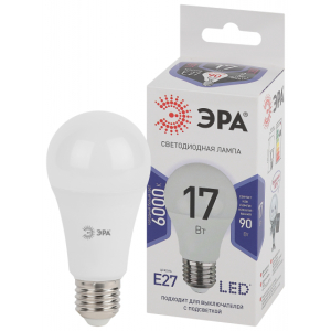 Лампа ЭРА LED A60-17W-860-E27 ECO. 1 год гарантии